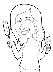 Heather Wittenberg caricature